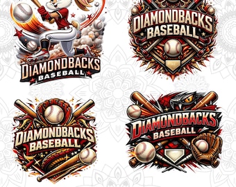 Diseño PNG/para sublimación de grafiti de béisbol de los Arizona Diamondbacks (descarga digital)