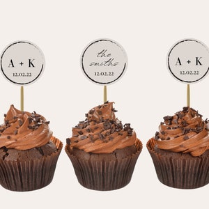 Custom Cupcake Toppers Cupcake Toppers Wedding Cupcake Toppers Birthday ...
