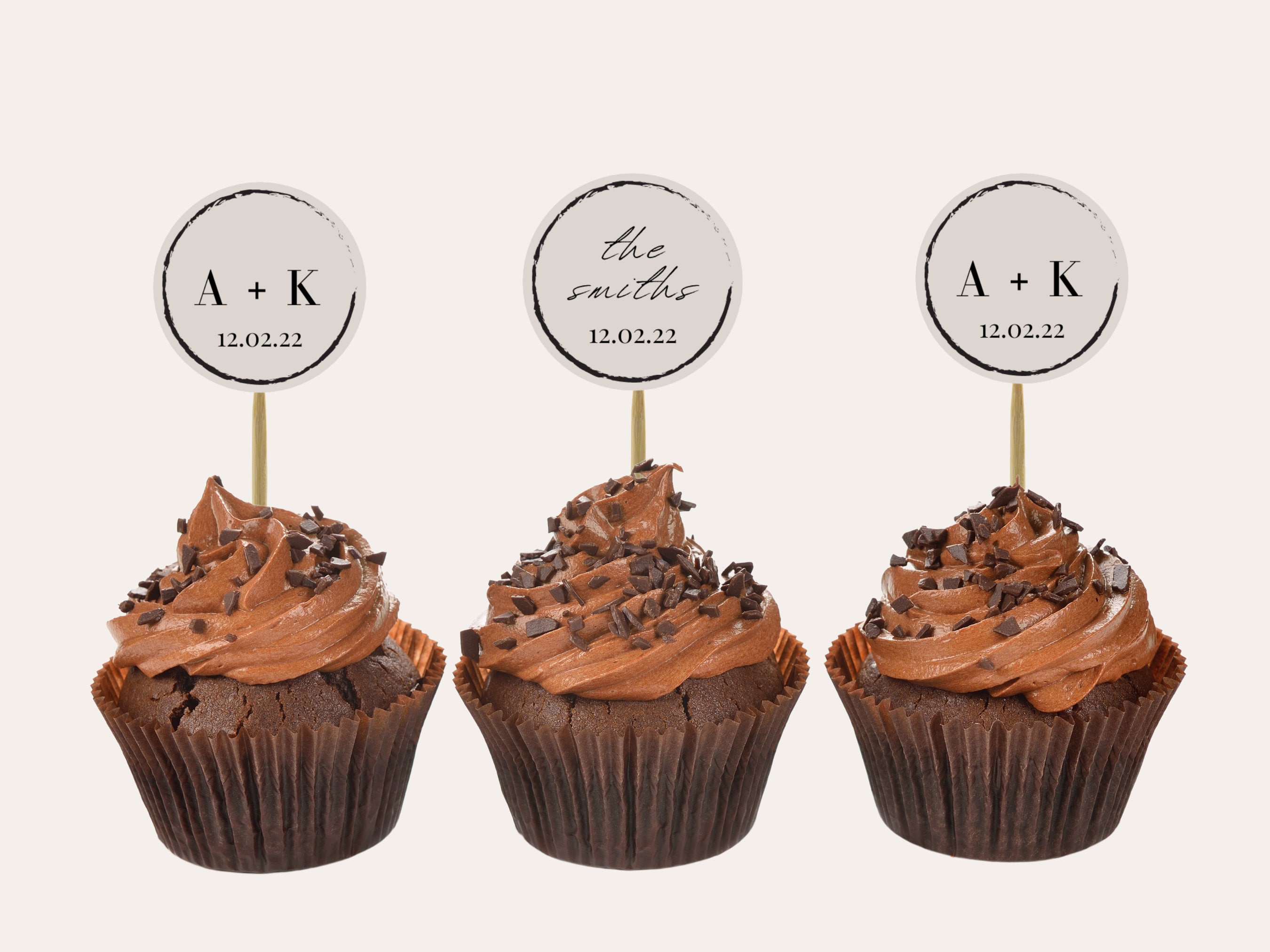 Custom Cupcake Toppers Cupcake Toppers Wedding Cupcake Toppers Birthday ...