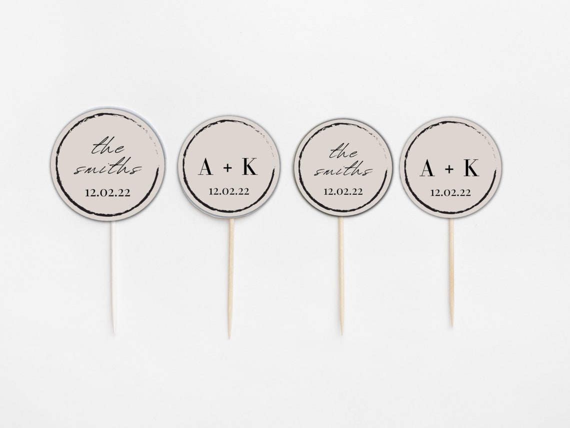 Custom Cupcake Toppers Cupcake Toppers Wedding Cupcake Toppers Birthday ...
