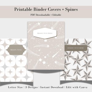 Binder Cover Editable | Binder Cover and Spine | Recipe Binder Cover | Teacher Binder Cover | School Binder Cover | Cookbook Cover