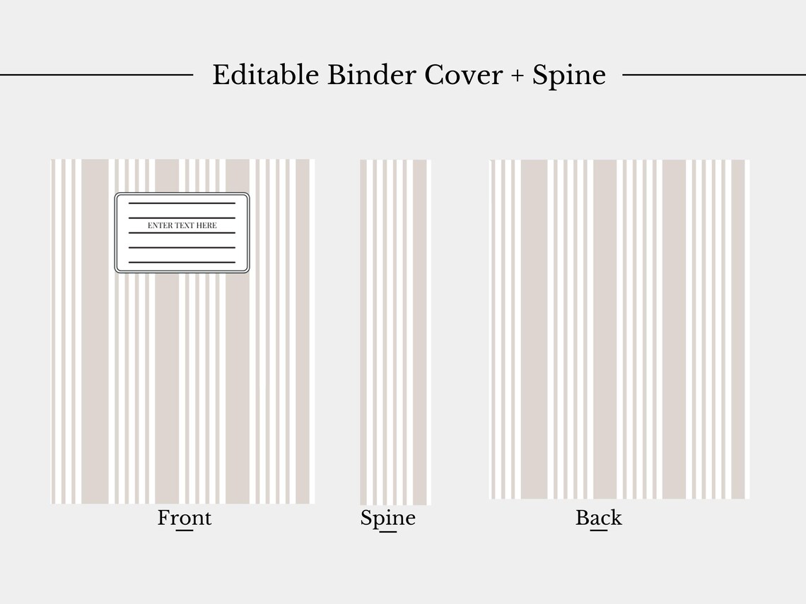 Printable Binder Covers | Binder Cover Editable Printable | Binder ...