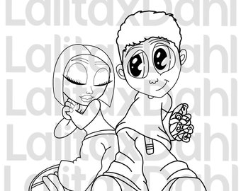 Couples Coloring Page for Date Night, Couples Coloring Ideas, Coloring Book Page for Couples - Etsy