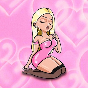 Desenho de Pin Up Personalizado, Presente de Casal Personalizado (Presente de Aniversário para Namorados e Maridos)