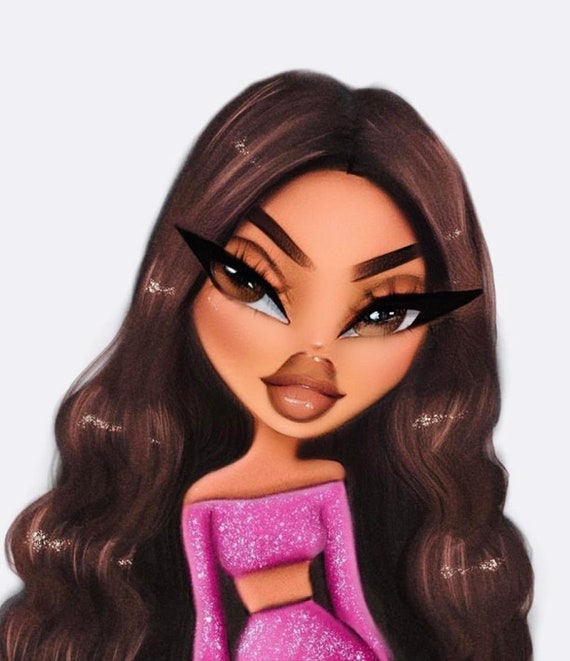 Custom Bratz Portrait Doll Logo Drawing of You as a Bratz - Etsy