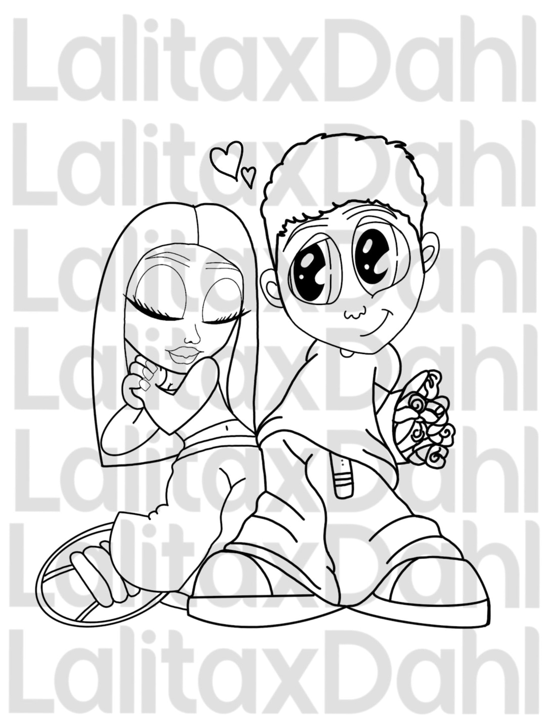 Printable Customized Couples Coloring Page! Couples Coloring Pages