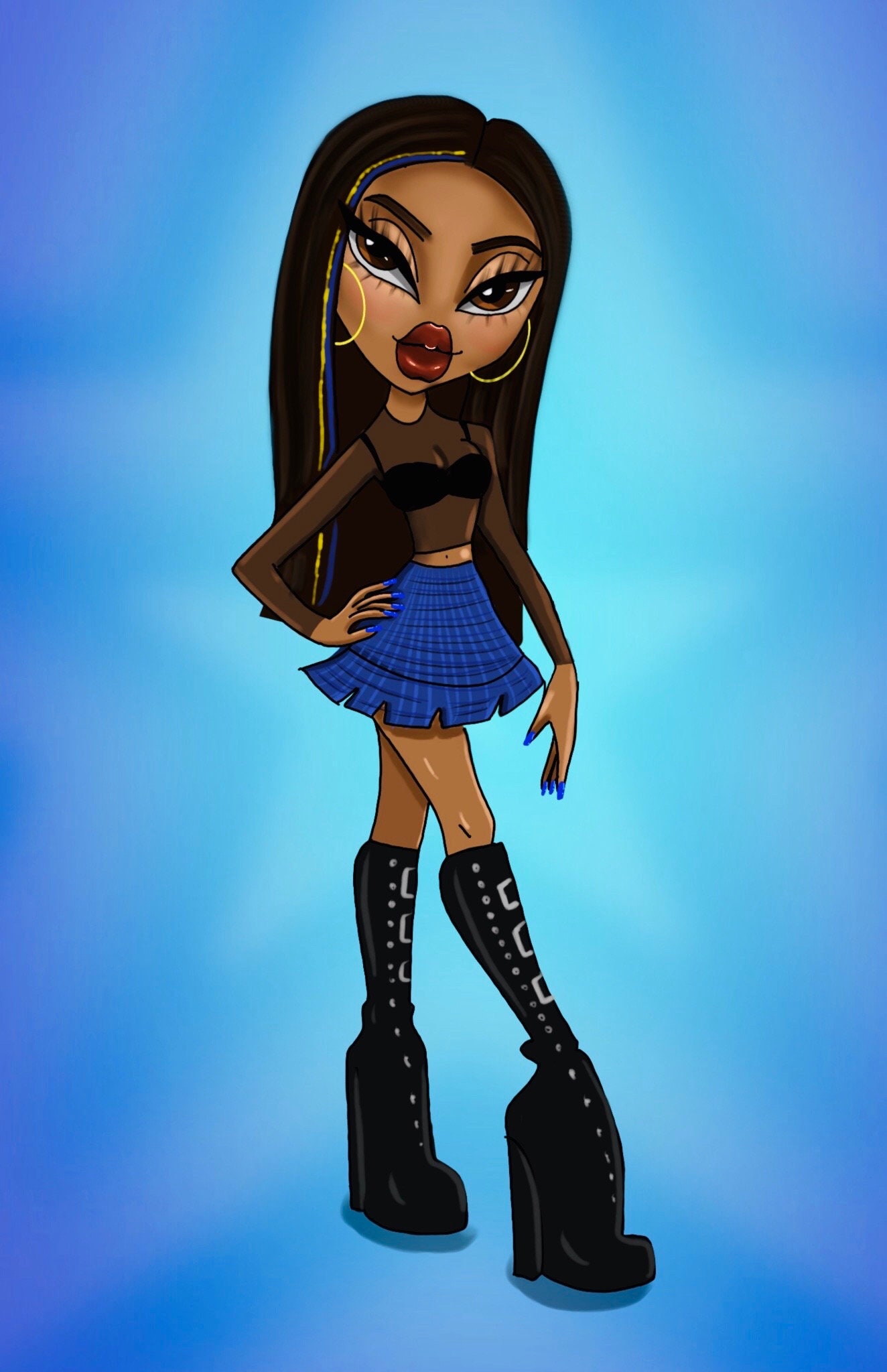 Personalized Bratz Doll Drawing You as a Bratz Doll Y2k Etsy UK