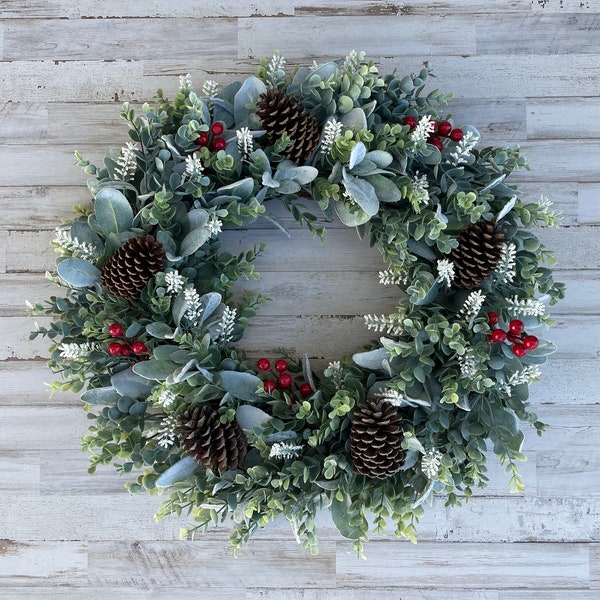 Winter Wreaths for Front Door Not Christmas - Etsy