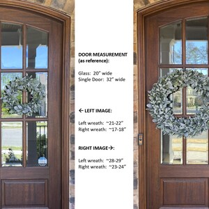 Winter Pinecone Lambs Ear Wreath, Eucalyptus Wreath, Front Door Wreath ...