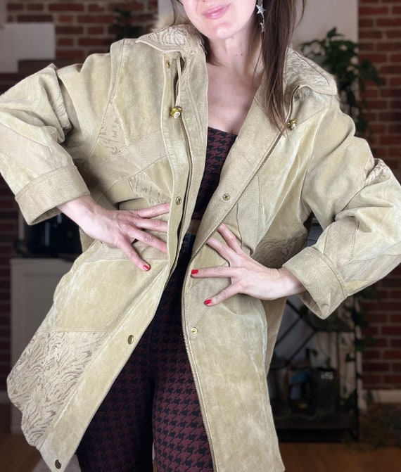 Vintage 80s 80er jacket coat mantel  Jacke  Leder… - image 1