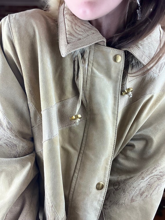 Vintage 80s 80er jacket coat mantel  Jacke  Leder… - image 7
