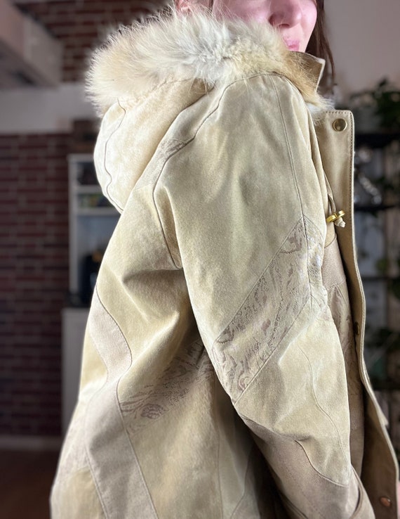 Vintage 80s 80er jacket coat mantel  Jacke  Leder… - image 10