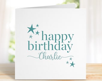 Personalised Birthday Card, Husband, Boyfriend, Son, Friend, Happy Birthday, Birthday Card for him