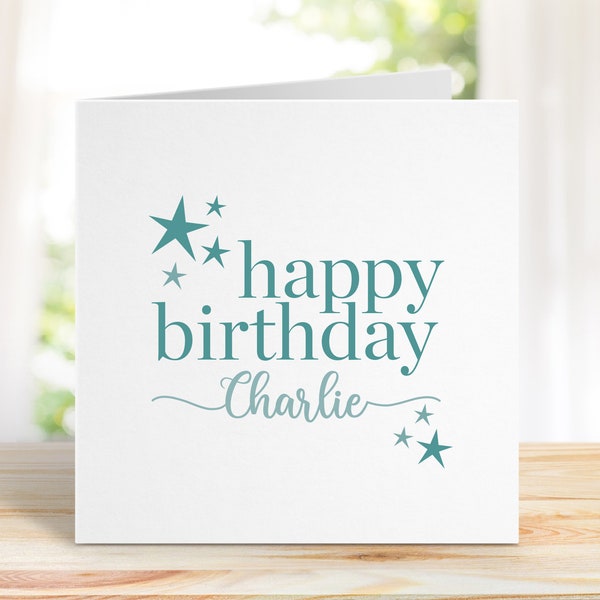 Personalised Birthday Card, Husband, Boyfriend, Son, Friend, Happy Birthday, Birthday Card for him