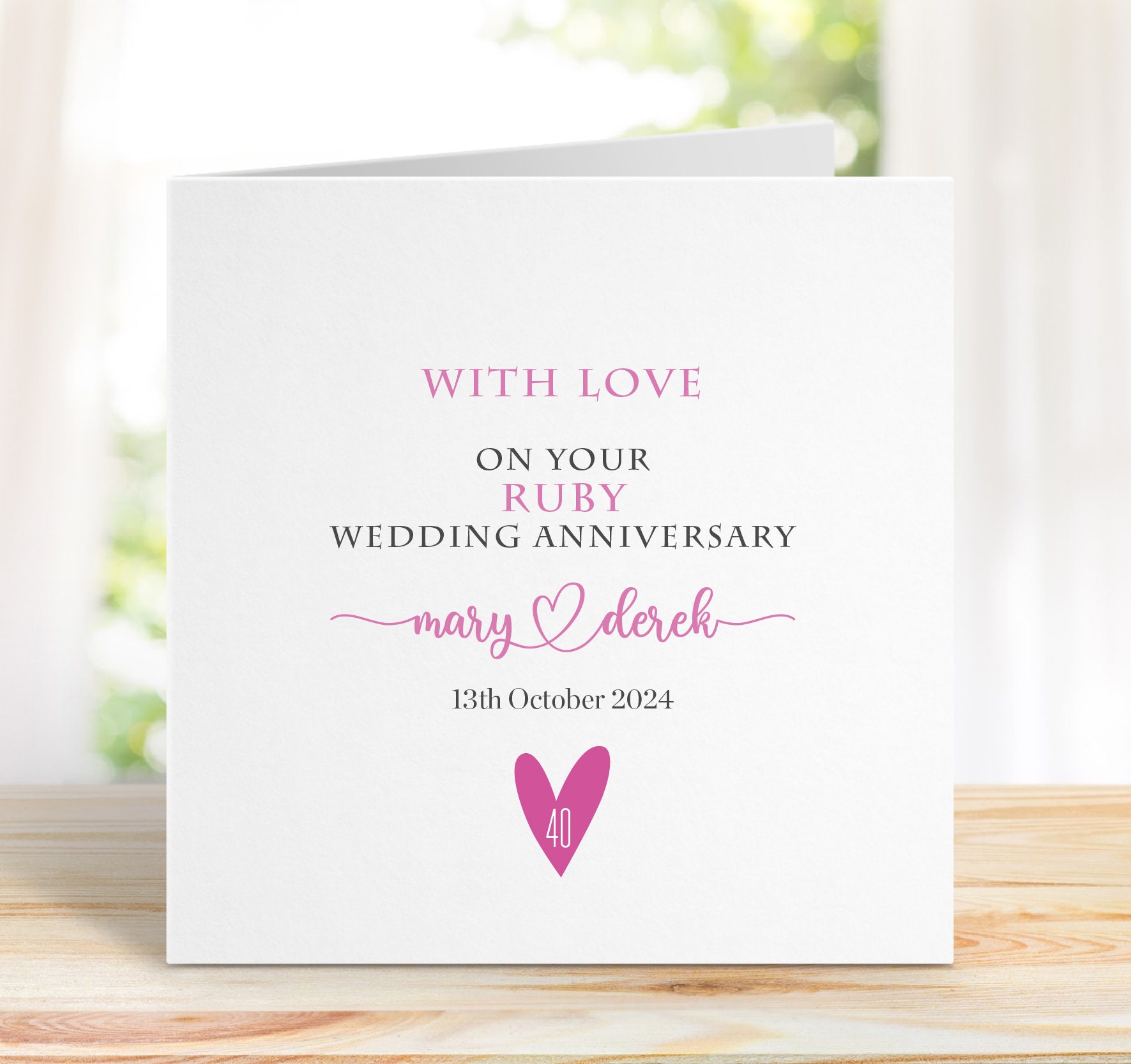 What to write on a 40th wedding anniversary card | Honestweddingadvice.com