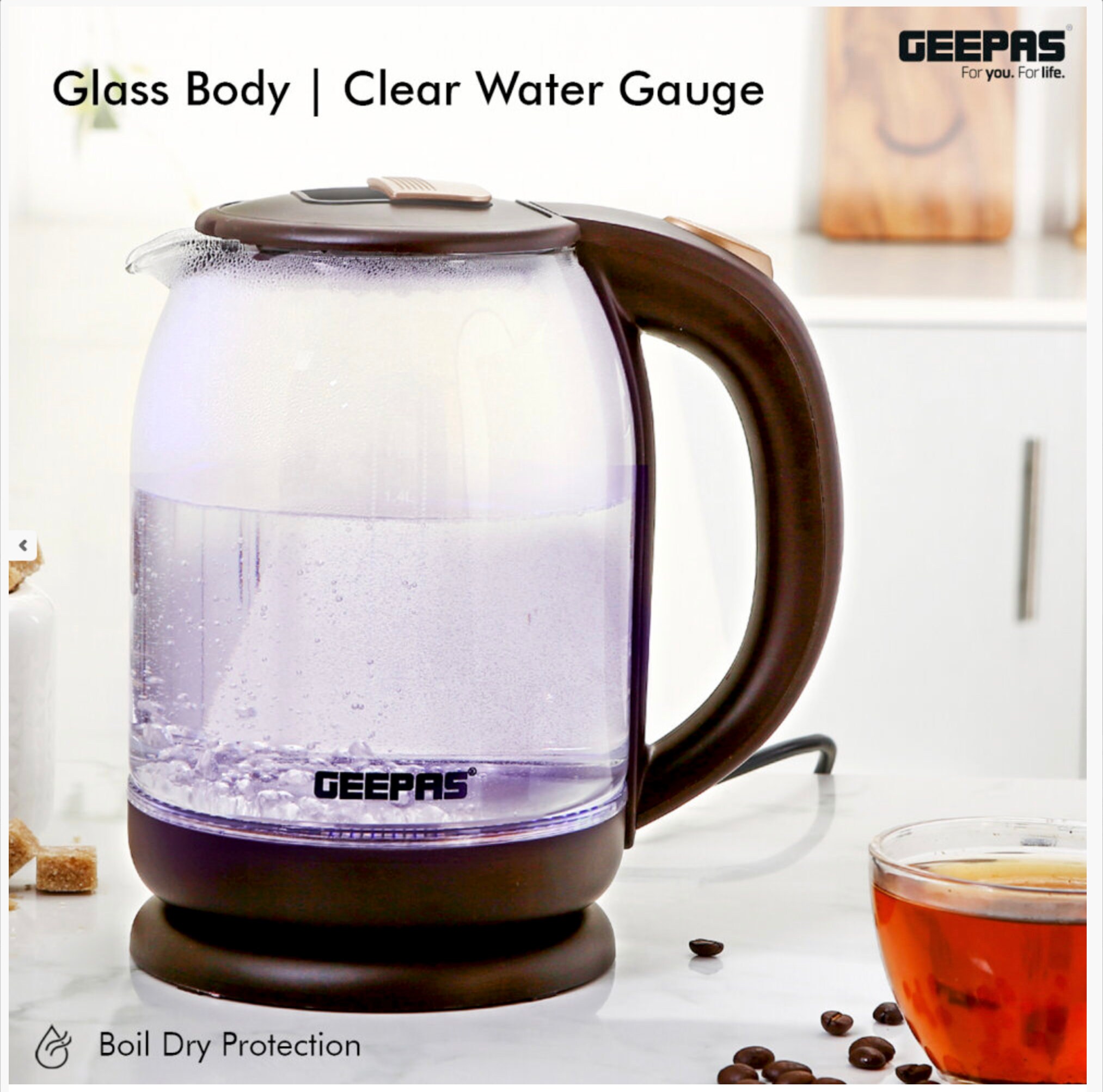 Illuminating Glass Kettle Electric Kettle Etsy