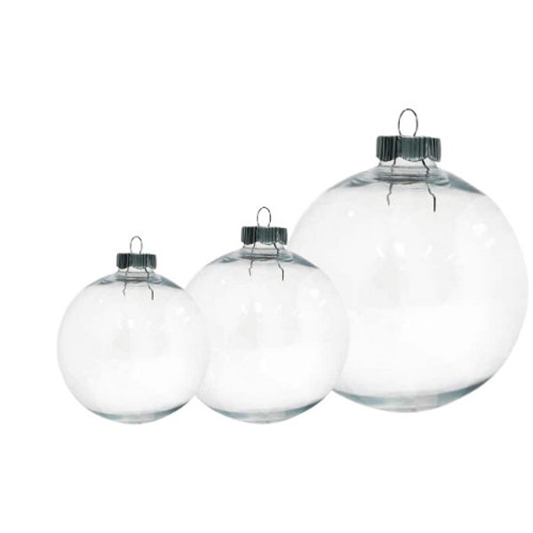 Fillable Clear Ornament Balls | Kid's DIY Gift | Keepsake Craft Idea | DIY Special Gifting Crafts | Glass Ornament Blank | Crafting Supplies