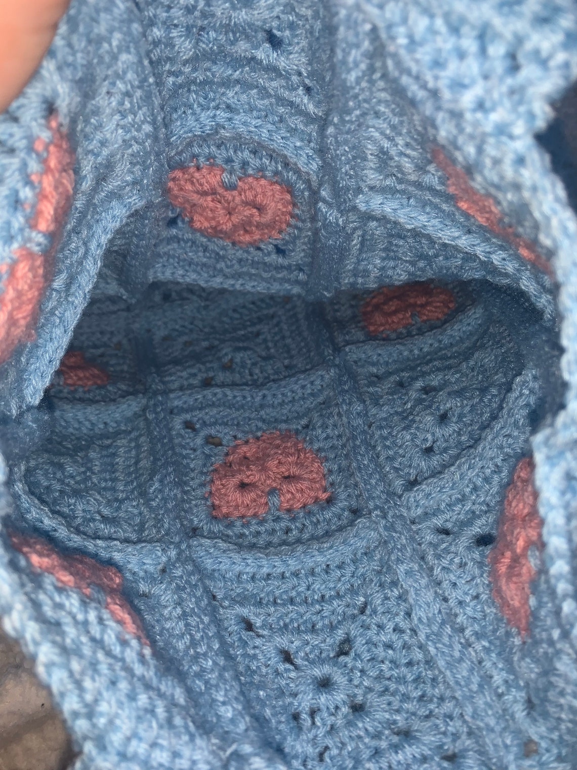 Handmade Crochet Heart Tote Bag MADE TO ORDER - Etsy