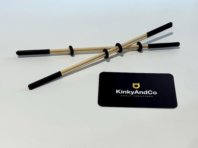 Adjustable Bamboo Nipple Clamps (Pair) BDSM Fetish sex toy BLACK