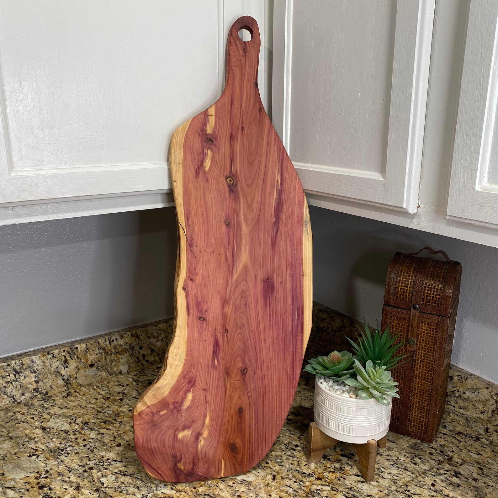 Live Edge Cedar Charcuterie Board Etsy