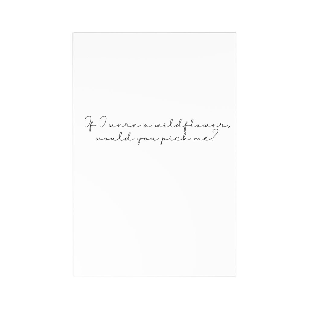 Wildflower poem Postcards 7 pcs Etsy