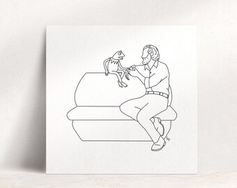 Jim Henson Kermit University of Maryland UMD Terps Wall Art, 8x8 Print