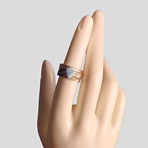Genuine Larimar Sterling Silver Ring