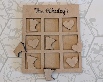 Personalized Tic Tac Toe board