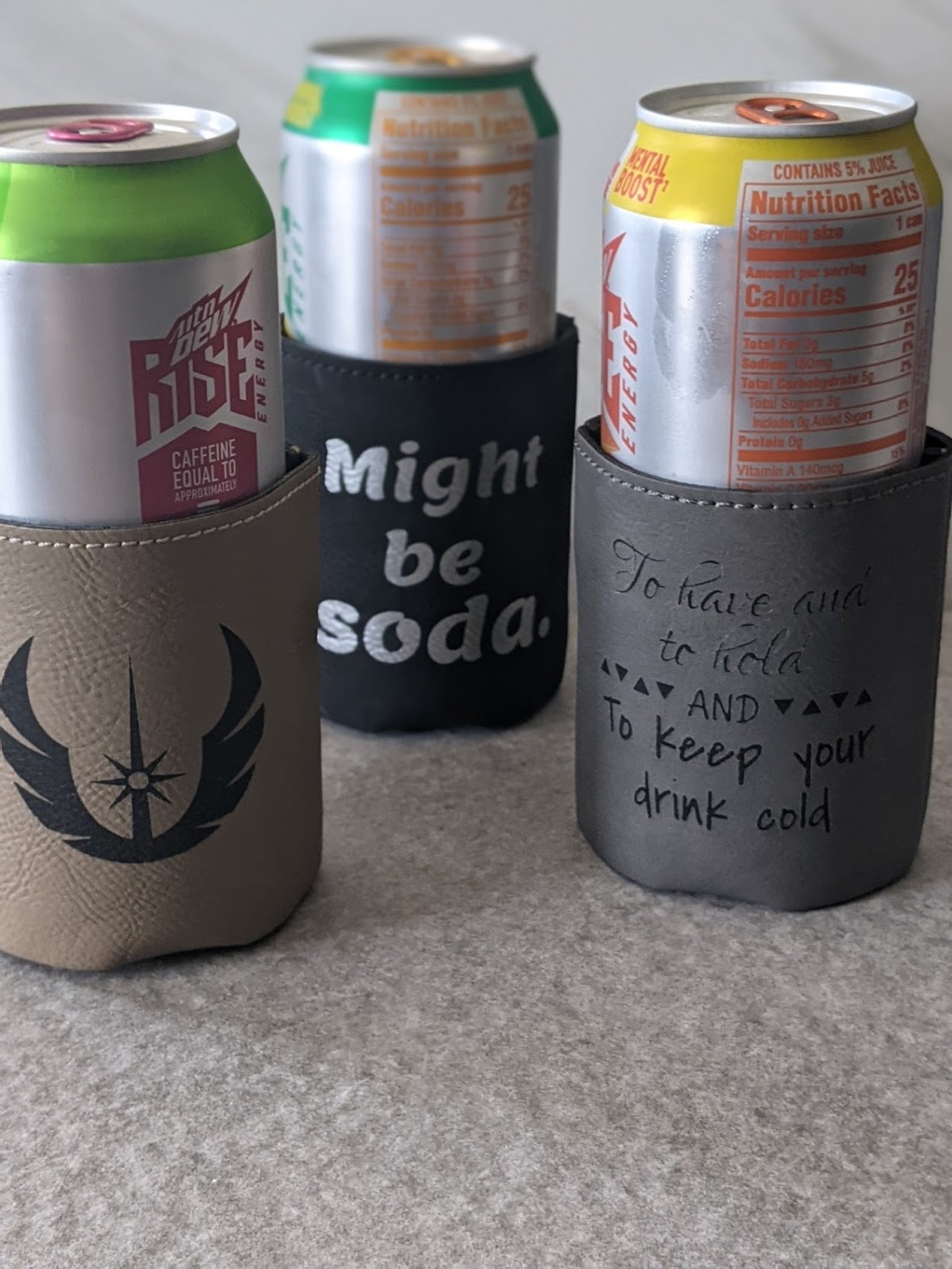 Custom Can Koozie Etsy