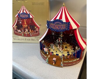 Mr. Christmas Gold Label Crescent Park Carousel Lighted Musical
