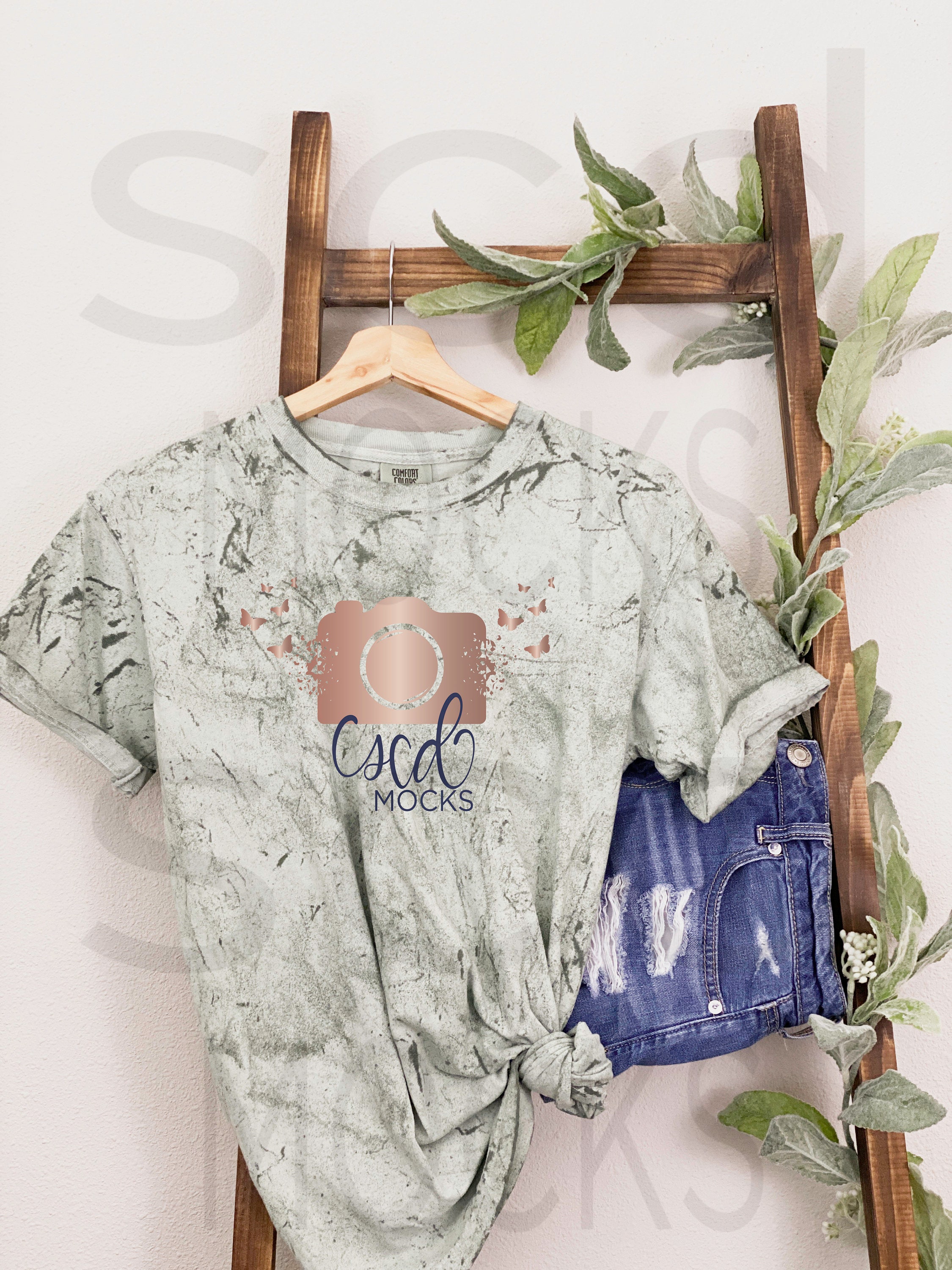 Download Comfort Colors Mockup Colorblast Fern 1745 Tie Dye Mockup ...