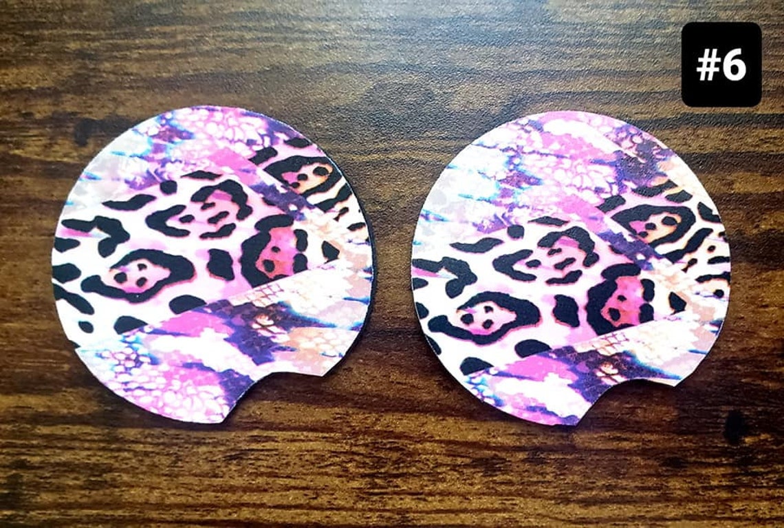 Neoprene Car Coasters Set of 2 Etsy