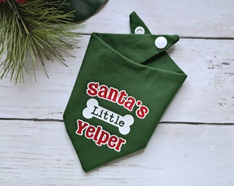 Dog Bandana, Christmas Dog Bandana, Dog Bandana Snap On, Gifts for Dogs, Pet Gift, Funny Dog Bandana, Christmas Scarf, Dog Christmas Outfit