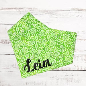 Dog Bandana, Custom Dog Bandana, Pet Bandana Personalized, Dog Bandana Spring, Dog Bandana Green, Gifts for Dogs, Dog Adoption Gift