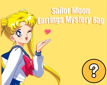 Sailor Moon Earrings Mystery Bag: Handmade Anime Shrink Plastic Earrings