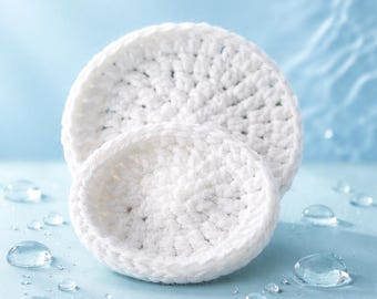 Reusable Crochet Face Scrubbies | Eco Friendly Cotton Makeup Remover Pads | Washable Facial Cleansing Pads | Zero Waste Skincare