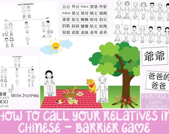 How to call your relatives in Chinese & Low prep Barrier game