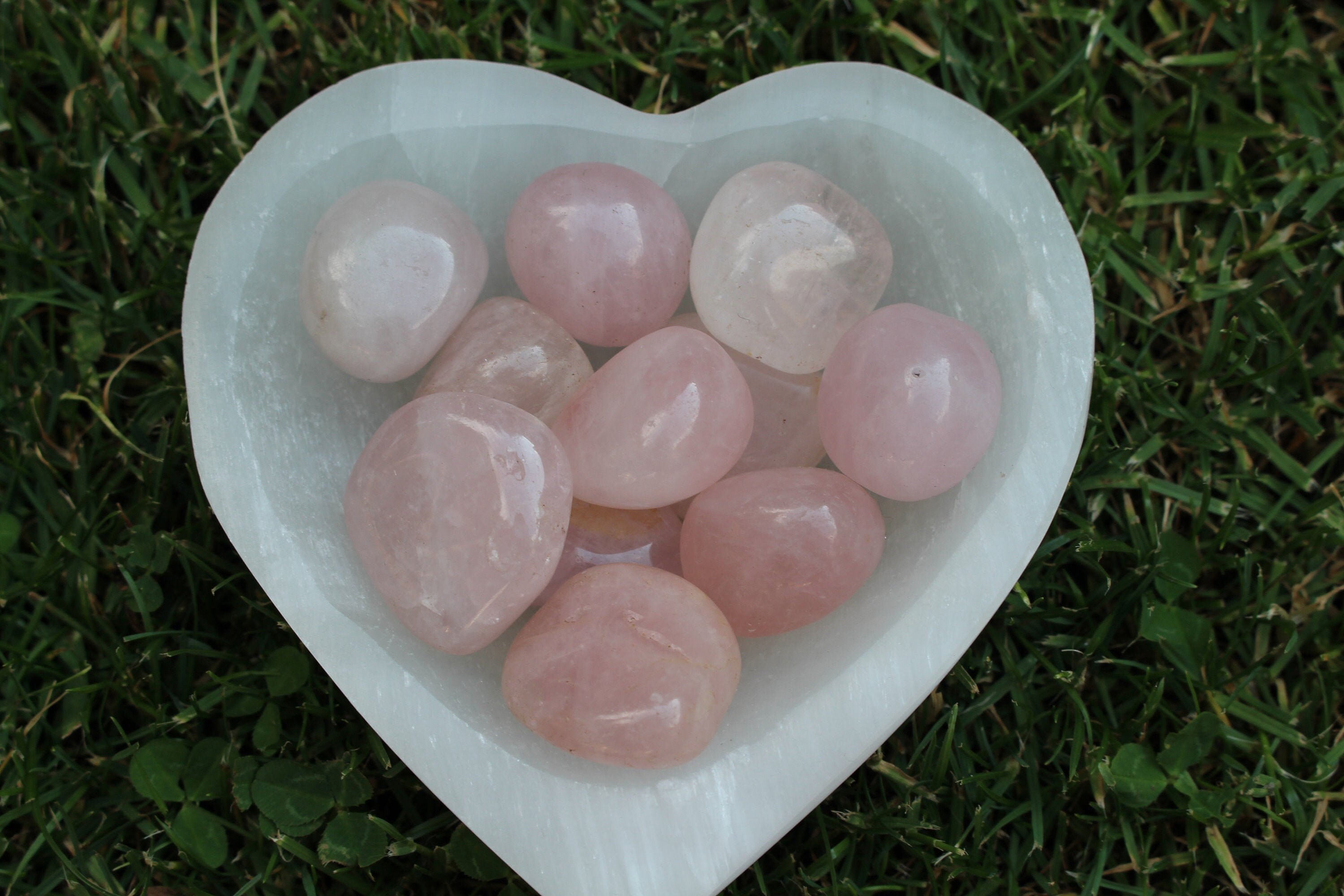 Raw Rose Quartz Pieces, Tumbled Rose Quartz Pieces, Tumbled and Raw C…