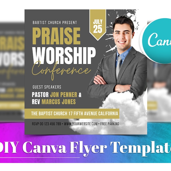 Church Revival Program Template Etsy