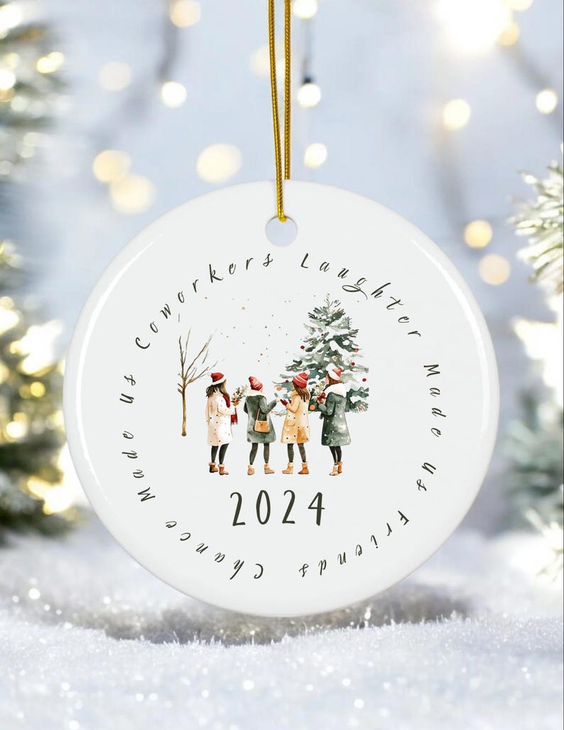 Coworker Christmas Gift Women Holiday Coworker Gift Christmas Ornament
