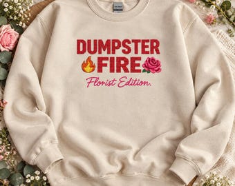 Embroidered Florist Crewneck Sweatshirt, Florist Gift For Women, Florist Gift Idea, Embroidered Florist Gift, Gift For Florist, Funny Gift