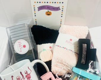 Halloween Gift Box Boo Gift Idea Pink Halloween Gift Halloween Care Package For Her Daughter Gift Box For Halloween Granddaughter Gift Box