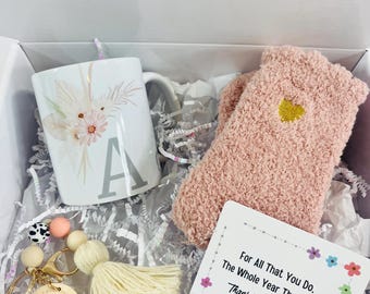 Personalisierte Lehrer Wertschätzung Geschenkbox Benutzerdefinierte Name Spa Kit Danke Geschenk zum Jahresende für Erzieher Lehrer Woche, Urlaub, Schulanfang
