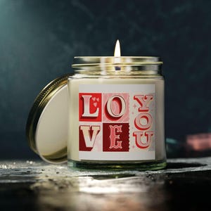I Love You Candle Gift From Boyfriend Love You Gift From Girlfriend Valentines Day Gift For Wife Vintage Valentine Candle Gift For Her Heart