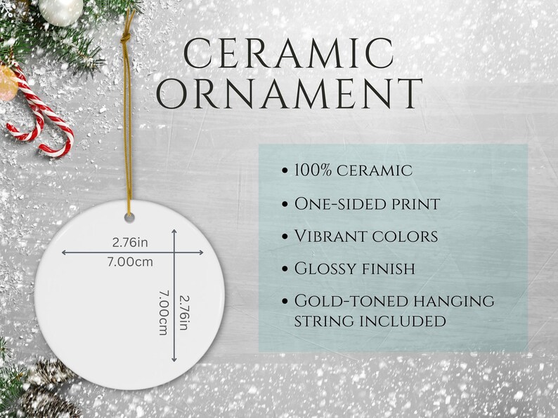 Personalized Ceramic Ornament 2024 Farm Family Ornament Custom Name