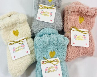 Bulk Easter Basket Stuffer Women Easter Gifts For Her Cozy Socks Easter Basket Gifts Group Easter Basket Filler Matching Easter Gifts Female