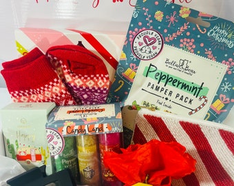 Christmas Spa Kit Gift Box For Her, Christmas Self Care Kit, Pamper Gift Box, Self Care Gift Box For Christmas,Gift For Her, Female Gift Box