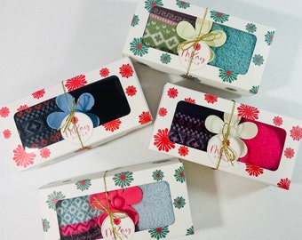 Stocking Filler Sock Gift Set For Her, Stocking Stuffer, Holiday Cozy Sock Gift, Stocking Filler Idea For Women, Stocking Stuffers For Her