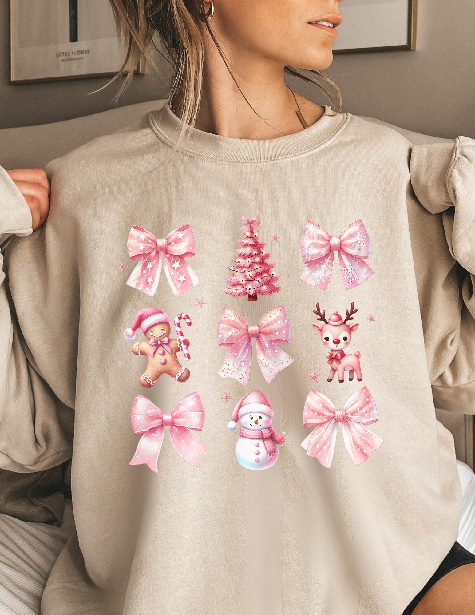 Ghzste Kersttruien voor dames, kersttrui met ronde hals, lange
