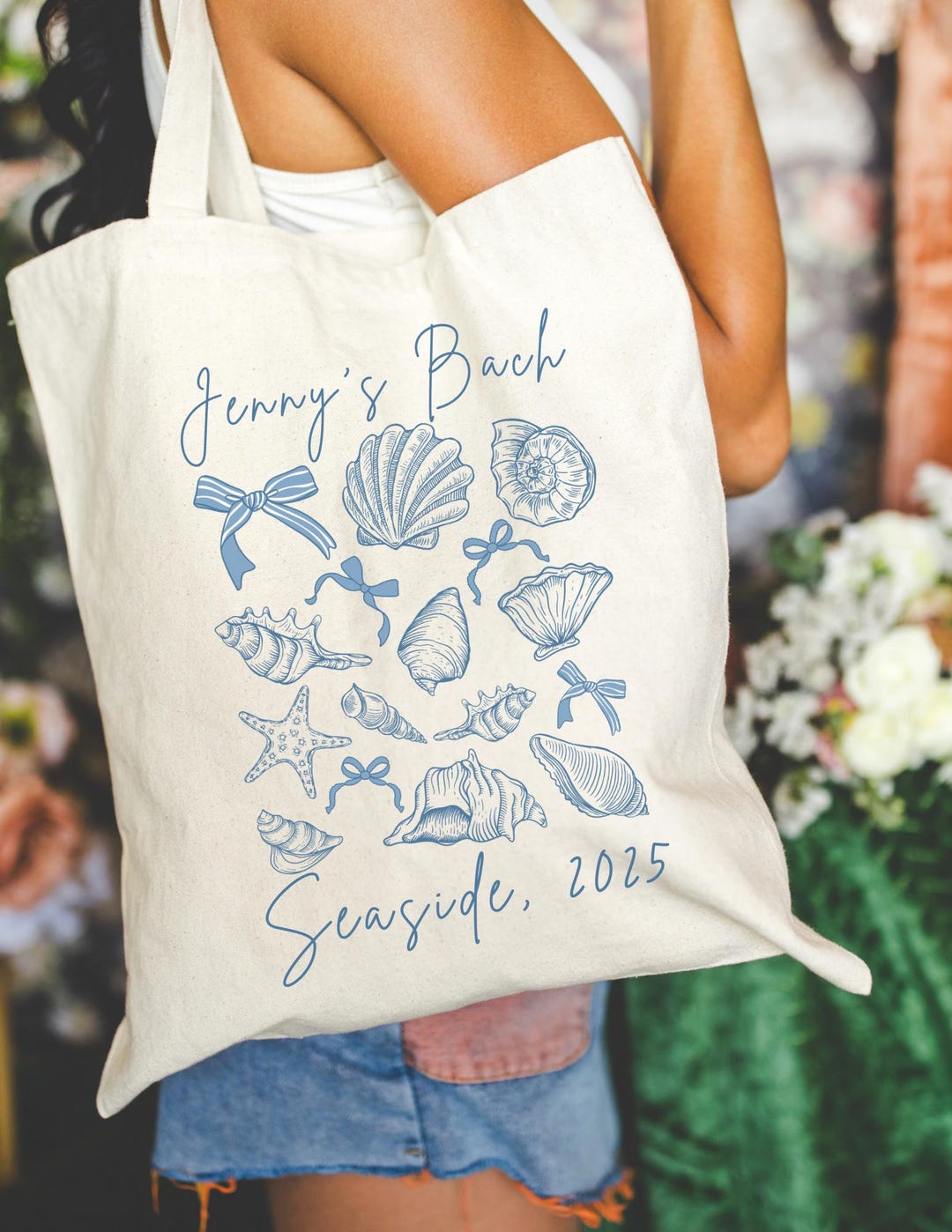 Custom Beach Bachelorette Party Tote Bag Matching Beach Bach Party ...